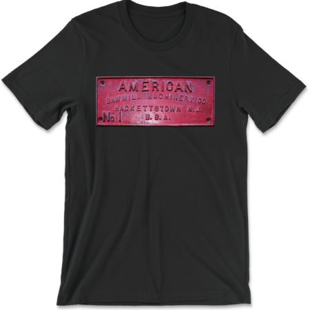 American Sawmill Machinery — No. 1 Machine Plate (Red)