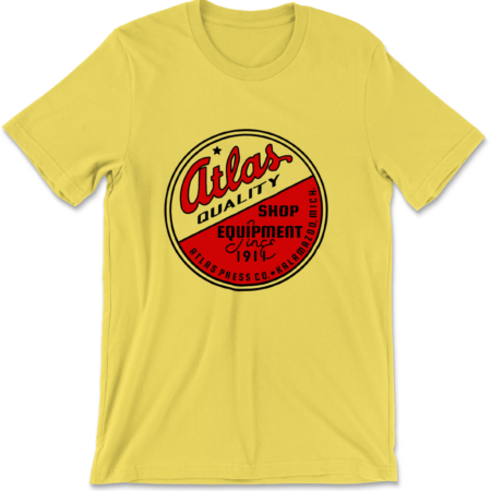 Atlas Press Co. — "Atlas Quality" Emblem (Tangerine Clear)