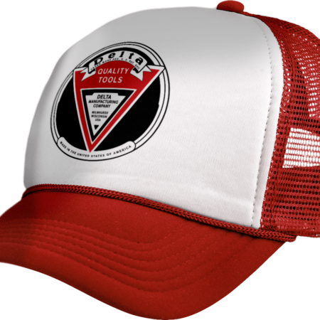 Delta — 1930's Art Deco “Black” Emblem — Mesh Hat